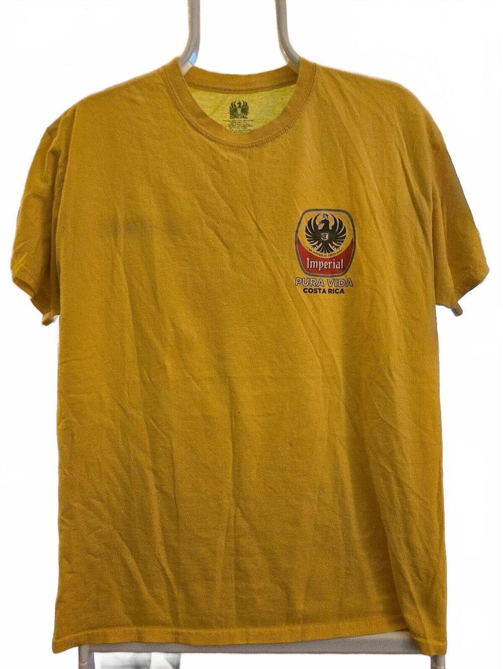 Imperial La Cerveza Shirt Adult T-shirt Logo Beer Costa Rica - Large - EUC
